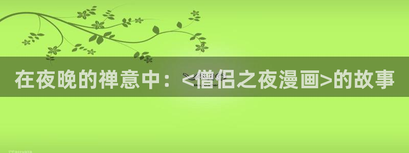 韩漫漫画免费阅读下拉：在夜晚的禅意中：<僧侣之夜漫画>的故事
